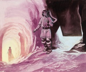 Tannhäuser folgt Venus in die Höhle