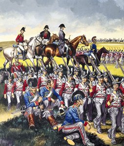 Der Herzog von Wellington (1769-1852) bei Waterloo