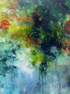 Lebendiger Waldfluss von Ron Halfant