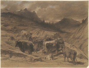 Rinder in der Auvergne von Rosa Bonheur
