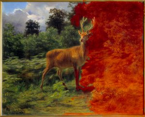 Hirsch, der dem Wind lauscht von Rosa Bonheur