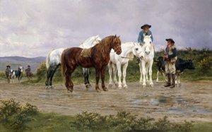 Bauernmarkt in den Pyrenäen, 1884 von Rosa Bonheur