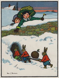 Weihnachtsessen der Kaninchen