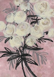 Abstrakte weiße Rosen