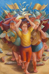 Überquerung des Jordan, 2011 von Rosemarie Adcock
