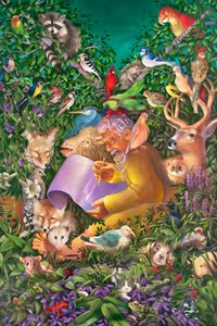 Noah und die Tiere vor der Sintflut von Rosemarie Adcock