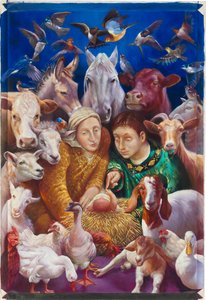 Die Geburt Christi, 2012 von Rosemarie Adcock