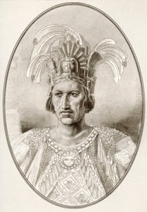 Moctezuma II., aus Living Biographies of Famous Rulers