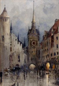 Straßenszene in München von Ross Turner