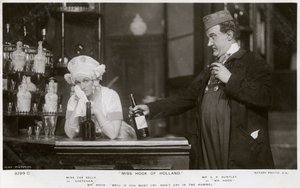Eva Kelly und GP Huntley, britische Schauspieler, um 1907