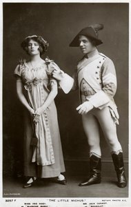Iris Hoey und Jack Cannot, britische Schauspieler, ca. 1908