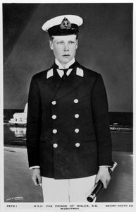 Der Prinz von Wales in der Uniform eines Seekadetten, 1910 von Rotary Photo