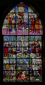 Fenster mit Szenen aus dem Leben des Hl. Denis, 1530-40