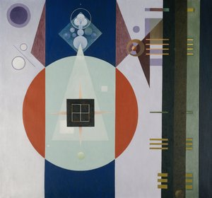 Dunkles Quadrat von Rudolf Bauer