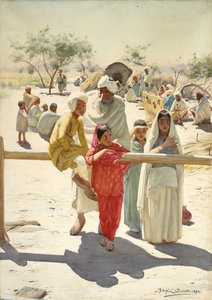Ein Blick auf den Zug, Indien, 1892 von Rudolf Der G. Swoboda