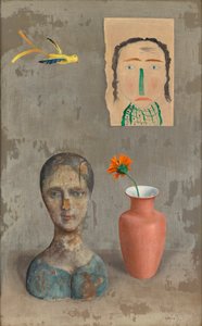 Stillleben mit zwei Köpfen von Rudolf Wacker