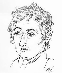 Weiblicher Kopf von Rudolf Wacker