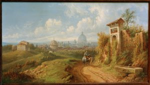 Blick auf Rom von Rudolf von Alt