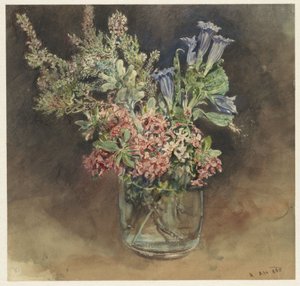 Glas mit Alpenblumen von Rudolf von Alt