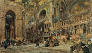 Innenansicht der Markuskirche in Venedig