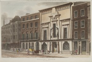 Ansicht des Bullocks Museums, besser bekannt als die Egyptian Hall, in Piccadilly, 1815 von Rudolph Ackermann