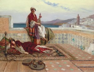 Auf der Terrasse, Tanger