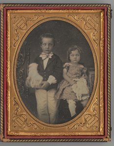 Porträt eines Jungen und Mädchens, 1855