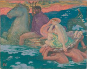 Poseidon und Amphitrite von Rupert Bunny
