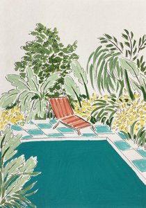 Entspannung im Garten am Pool