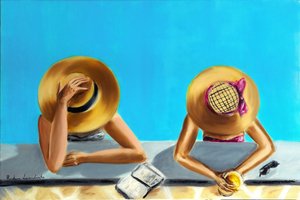Am Pool von Ruslana Levandovska
