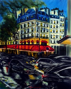 Abendlicher Ansturm in Paris, 2025