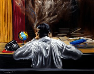 Späte Nacht, 2023 von Ruslana Levandovska