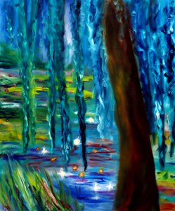 Monet Japanischer Garten in Giverny Rechtes Panel, 2024