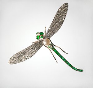 Brosche in Form einer Libelle, Ende des 19. Jahrhunderts von Russian Master