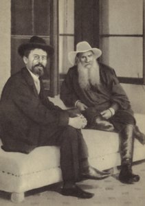 Anton Tschechow und Leo Tolstoi von Russian Photographer