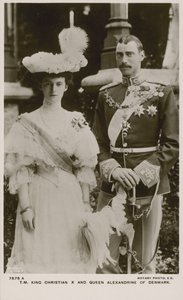 König Christian X. und Königin Alexandrine von Dänemark von Russian Photographer
