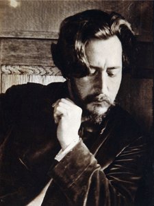 Porträt des Autors Leonid Nikolaievich Andreyev (1871-1919) von Russian Photographer
