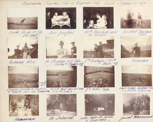 Die russische kaiserliche Familie, Seite aus einem Fotoalbum, ca. 1897-99 von Russian Photographer