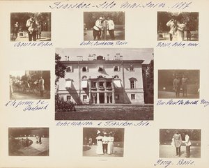 Die russische kaiserliche Familie, Seite aus einem Fotoalbum, ca. 1897-99 von Russian Photographer