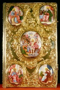 Evangelisches Reliquiar, Moskauer Schule, 1772 von Russian School