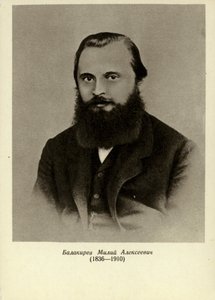 Mily Alexeyevich Balakirev, russischer Pianist, Dirigent und Komponist (1836-1910) von Russian School