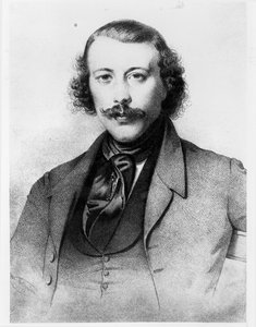 Porträt von Mikhail Aleksandrovich Bakunin (1814-76) 1843