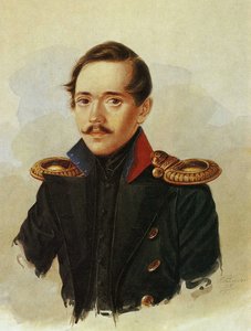 Porträt von Mikhail Lermontov, ca. 1838 von Russian School