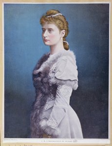 Porträt von Zarin Alexandra Fjodorowna (1872-1918) ca. 1898