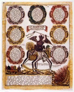 Russische schematische Illustration der 