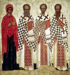 Paraskeva Pyatnitsa, Gregor der Theologe, Johannes Chrysostomus und Basilius der Große