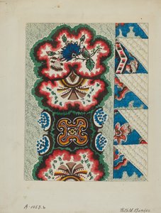 Gestepptes Deckbett, um 1936