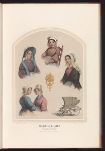 Tracht von Schouwen und Duiveland in Zeeland, 1857