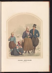 Tracht der Insel Marken in Nordholland, 1857
