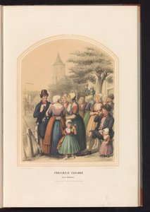 Klederdracht van het eiland Walcheren in Zeeland, 1857 von Ruurt de Vries
